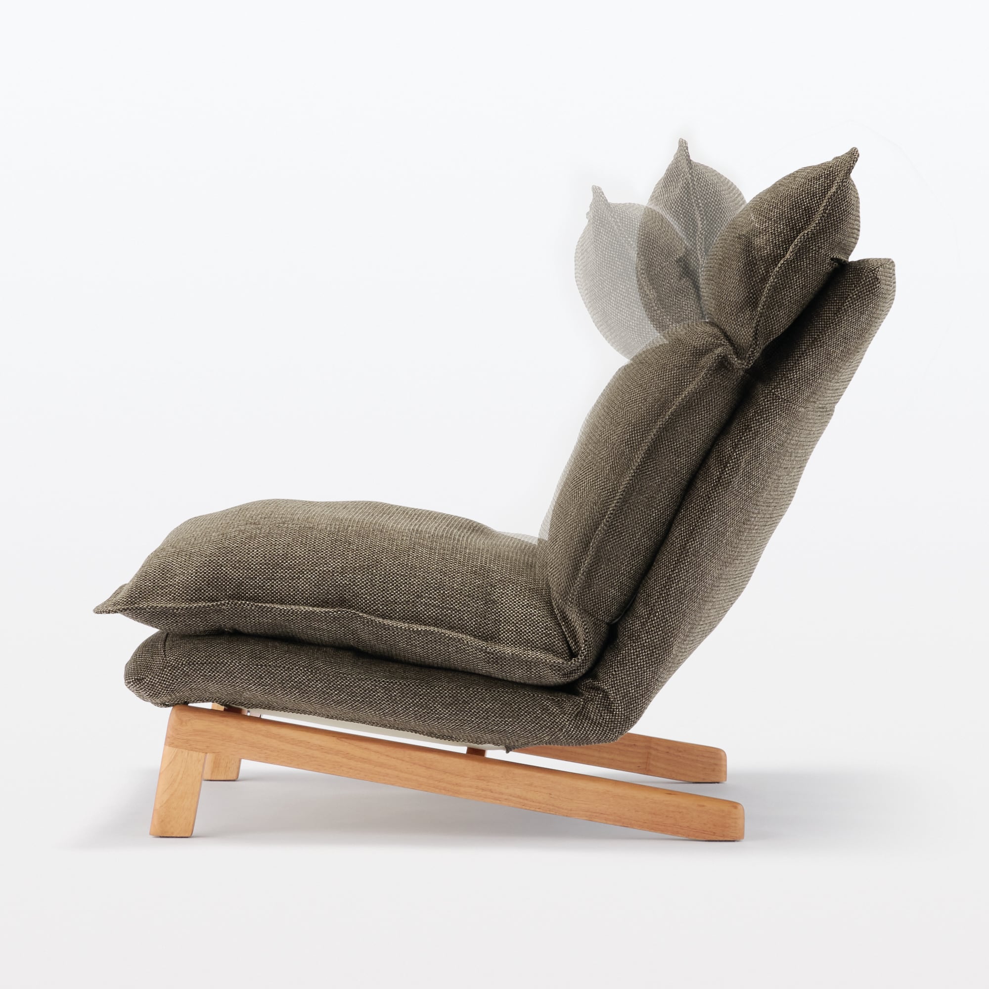 ハイバックリクライニングソファ　１シーター　ポリエステル平織