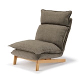 ハイバックリクライニングソファ　１シーター　ポリエステル平織