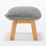 ハイバックリクライニングソファ用オットマン　ポリエステル平織