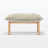 ハイバックリクライニングソファ用オットマン　ポリエステル平織