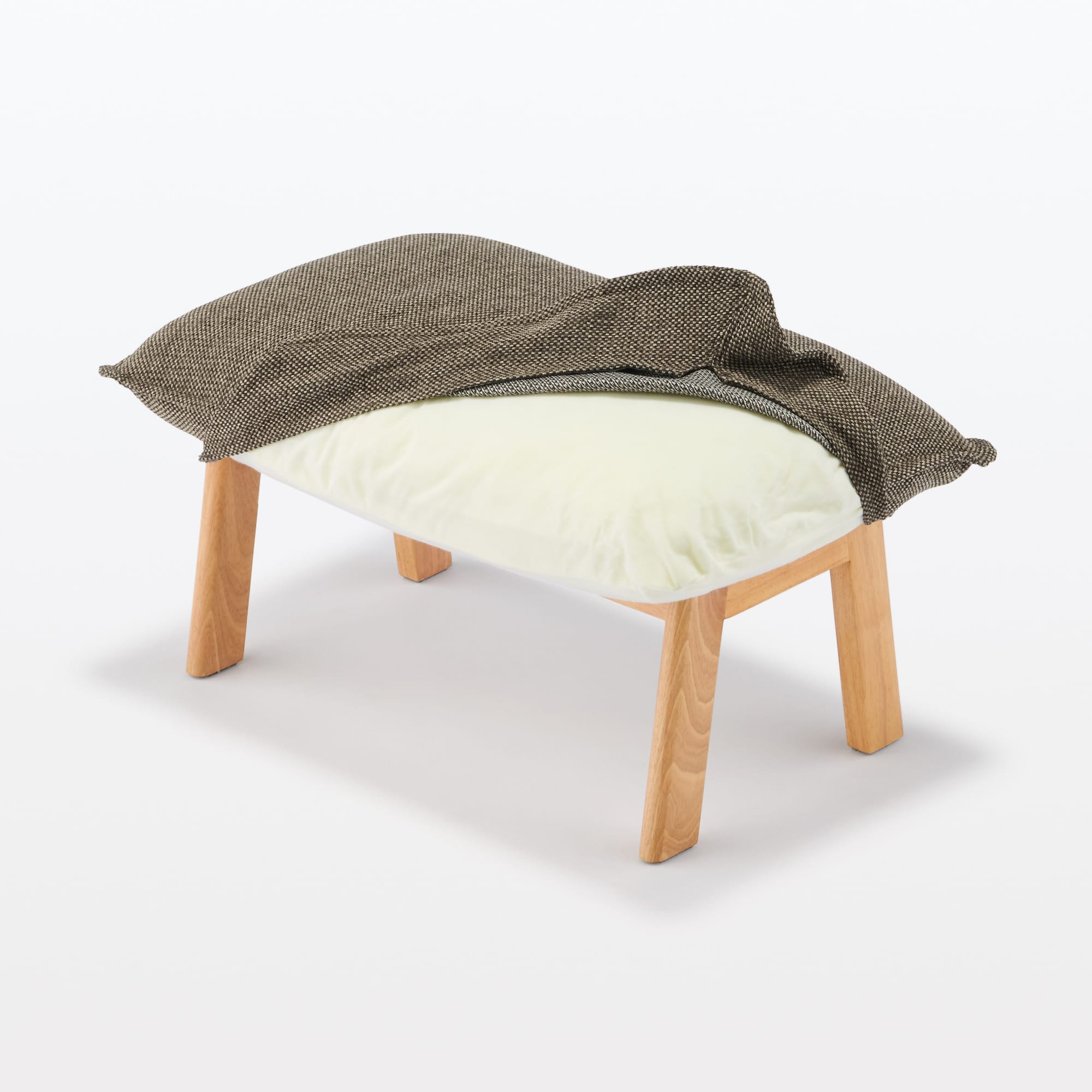 【美品】【オットマンのみ】無印良品 ハイバックリクライニングソァ 無印良品】ハイバックリクライニングソファのオットマン