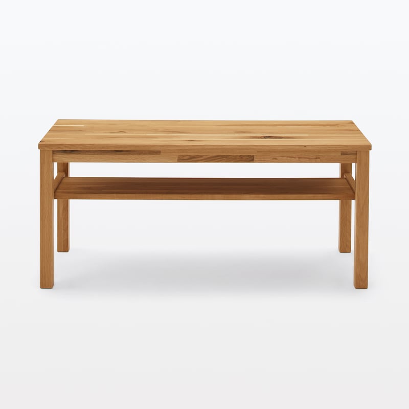 木製ベンチ 板座 節あり | 無印良品