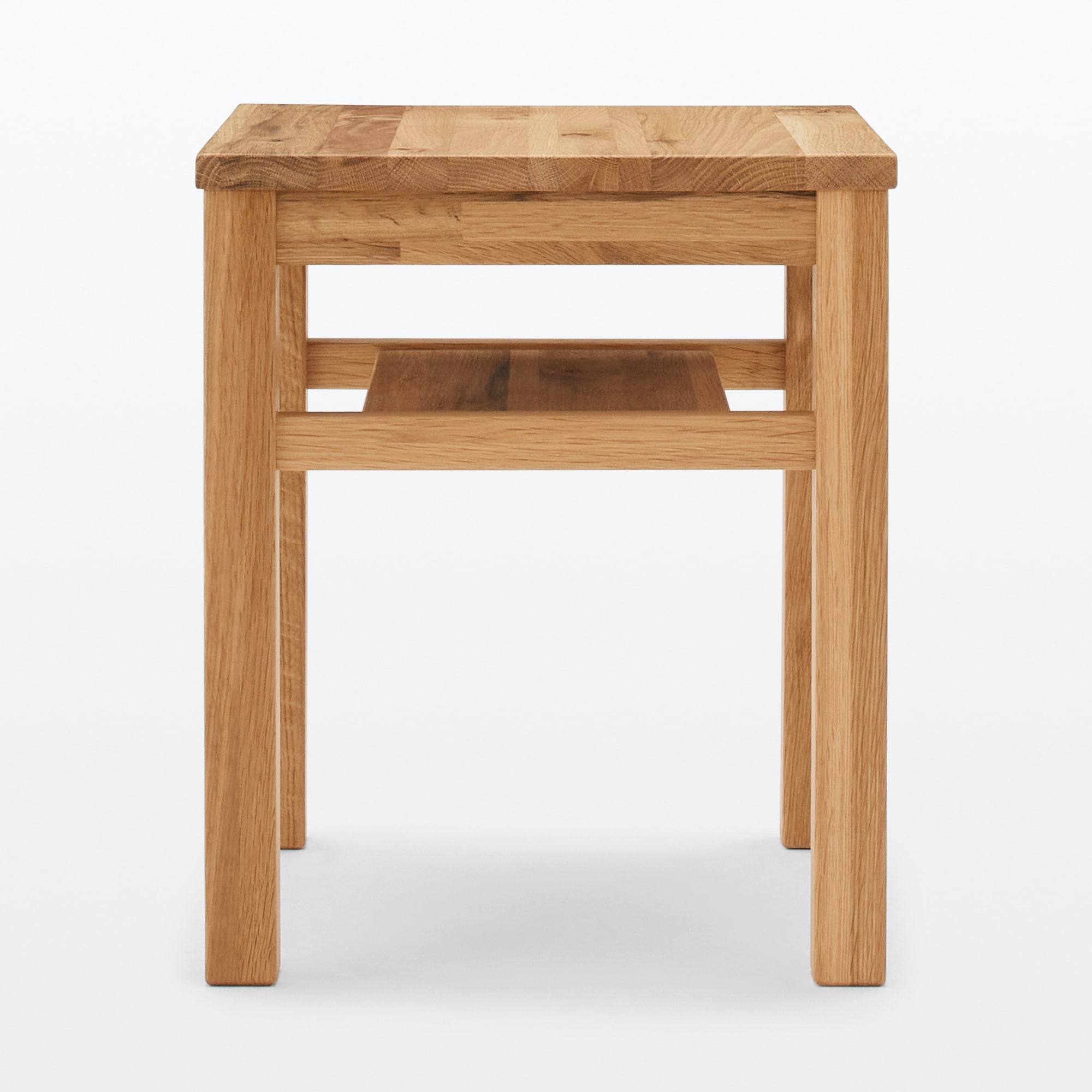 木製サイドテーブルベンチ　板座　節あり　