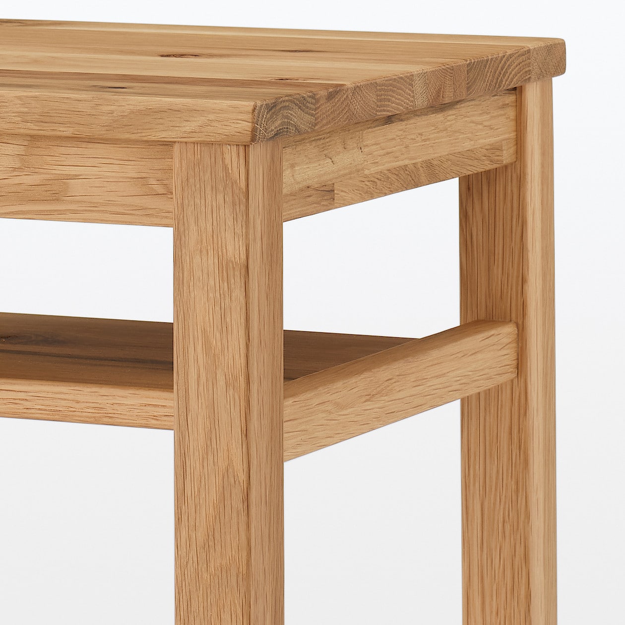 木製サイドテーブルベンチ　板座　節あり　