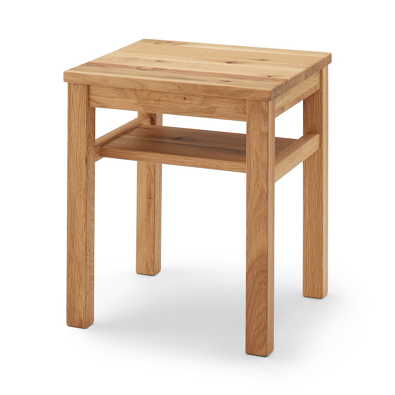 無印良品 サイドテーブル タモ材 ブラウン MUJI - テーブル