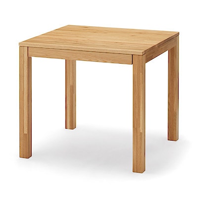 木製テーブル　引出付　節あり　幅80cm　オーク材