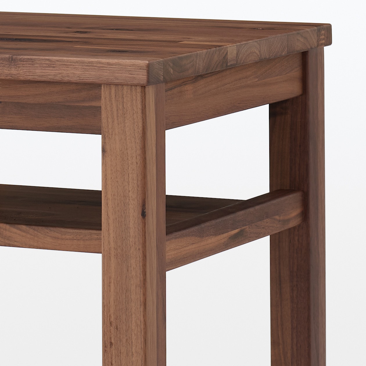 木製サイドテーブルベンチ 板座 節あり | 無印良品