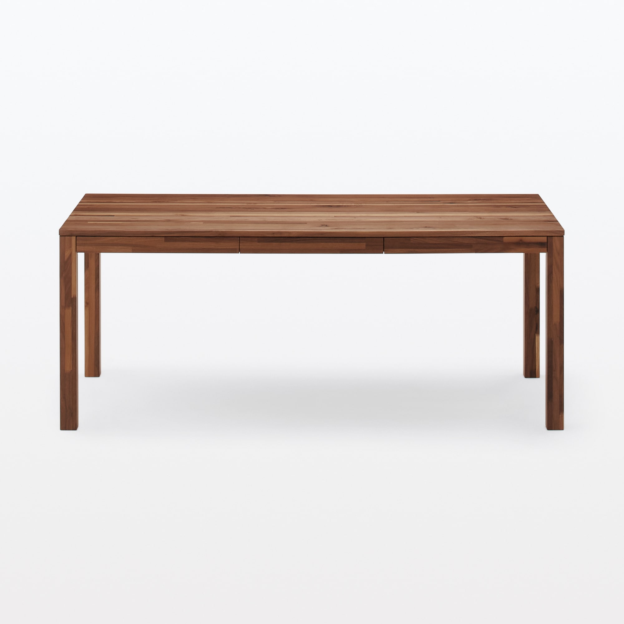 木製テーブル　引出付　節あり　幅１８０ｃｍ