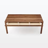 木製テーブル　引出付　節あり　幅１８０ｃｍ