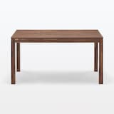 木製テーブル　引出付　節あり　幅１４０ｃｍ