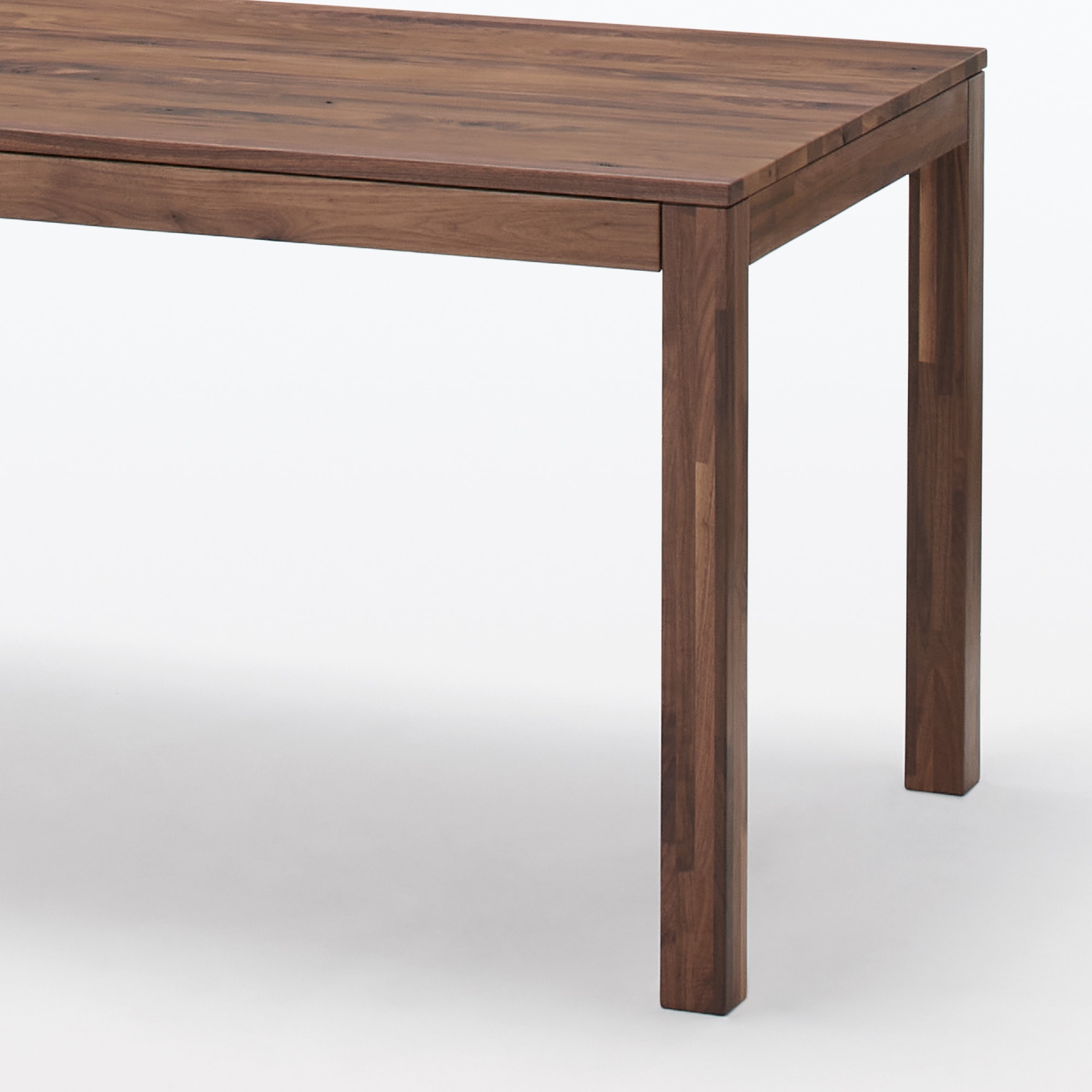 木製テーブル　引出付　節あり　幅１４０ｃｍ