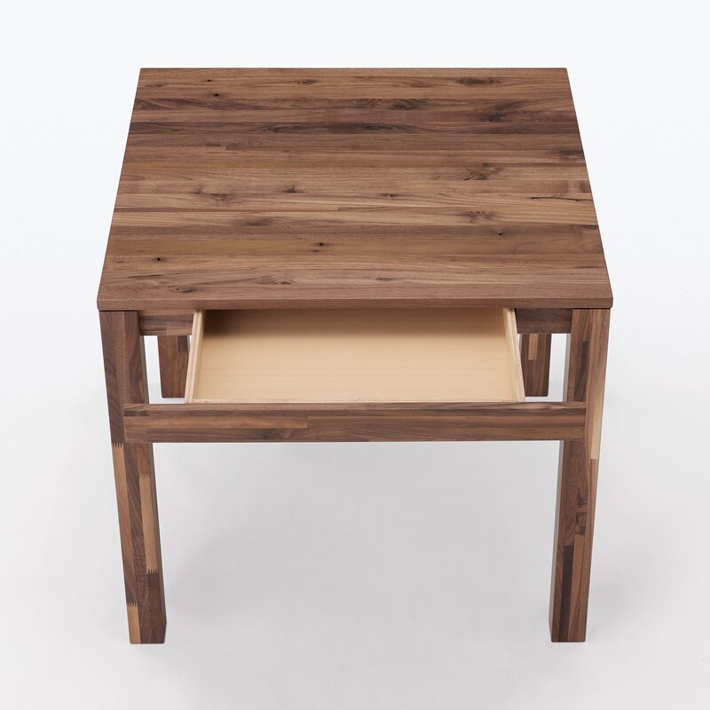 木製テーブル 引出付 節あり 幅80cm | 無印良品 