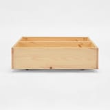 木製ベッド用下収納ボックス仕切り付き　２個セット