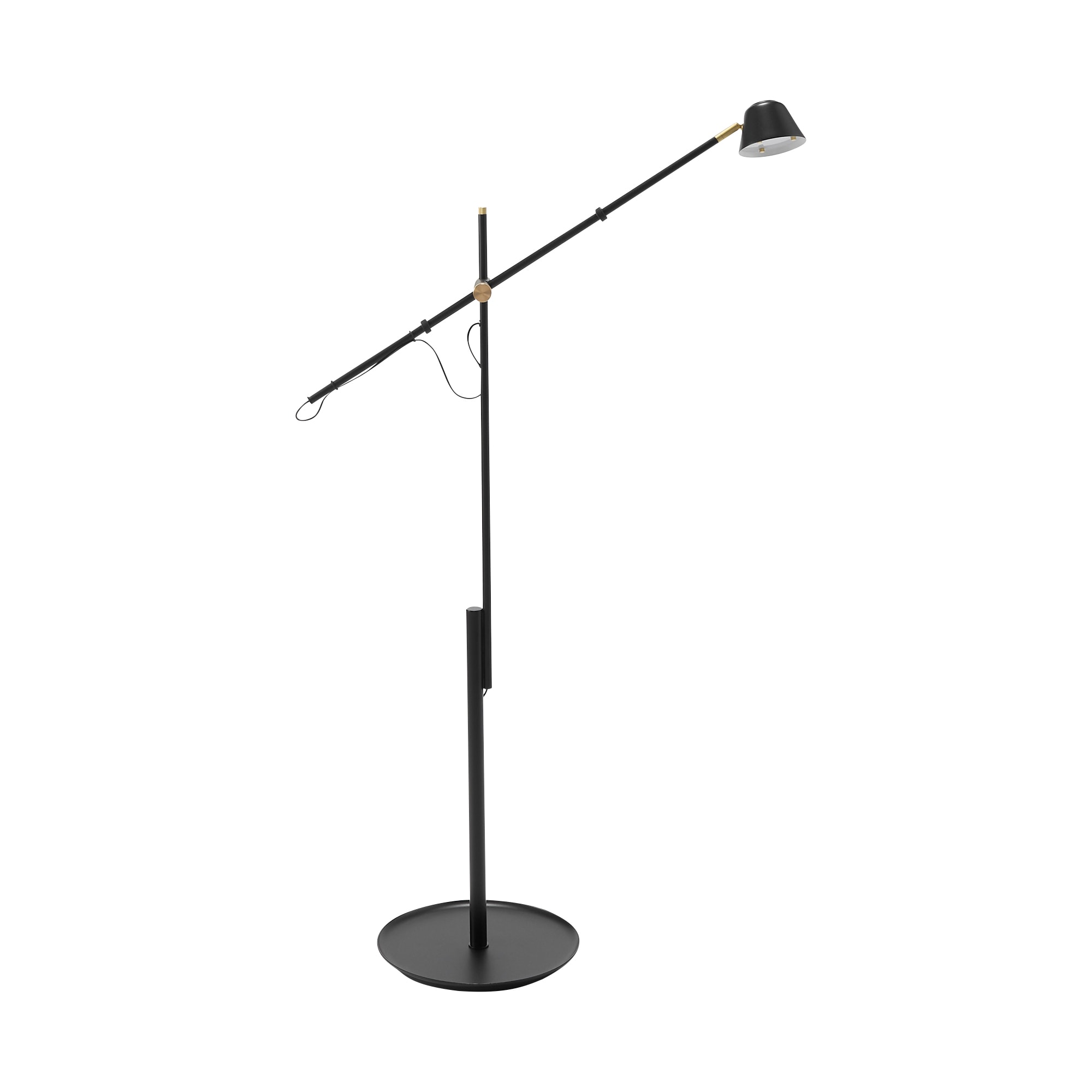 無印フロアライト廃盤ボールランプIKEAイームズLOWYAルイスポールセン柳宗理 IDEE］CAMPANA FLOOR ARM LAMP BLACK