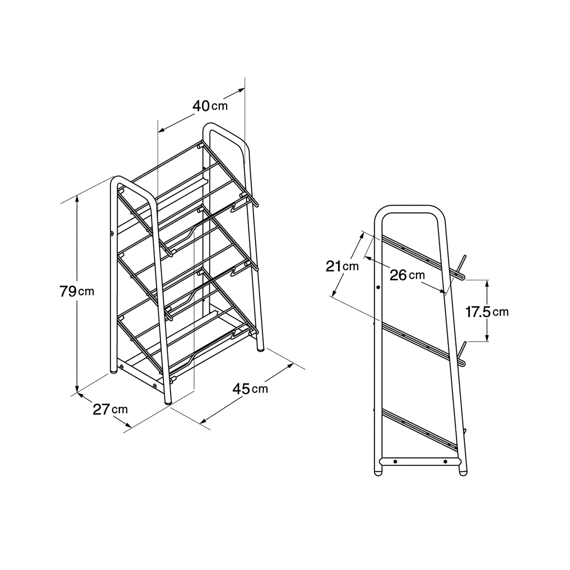 スチールパイプ収納ラック