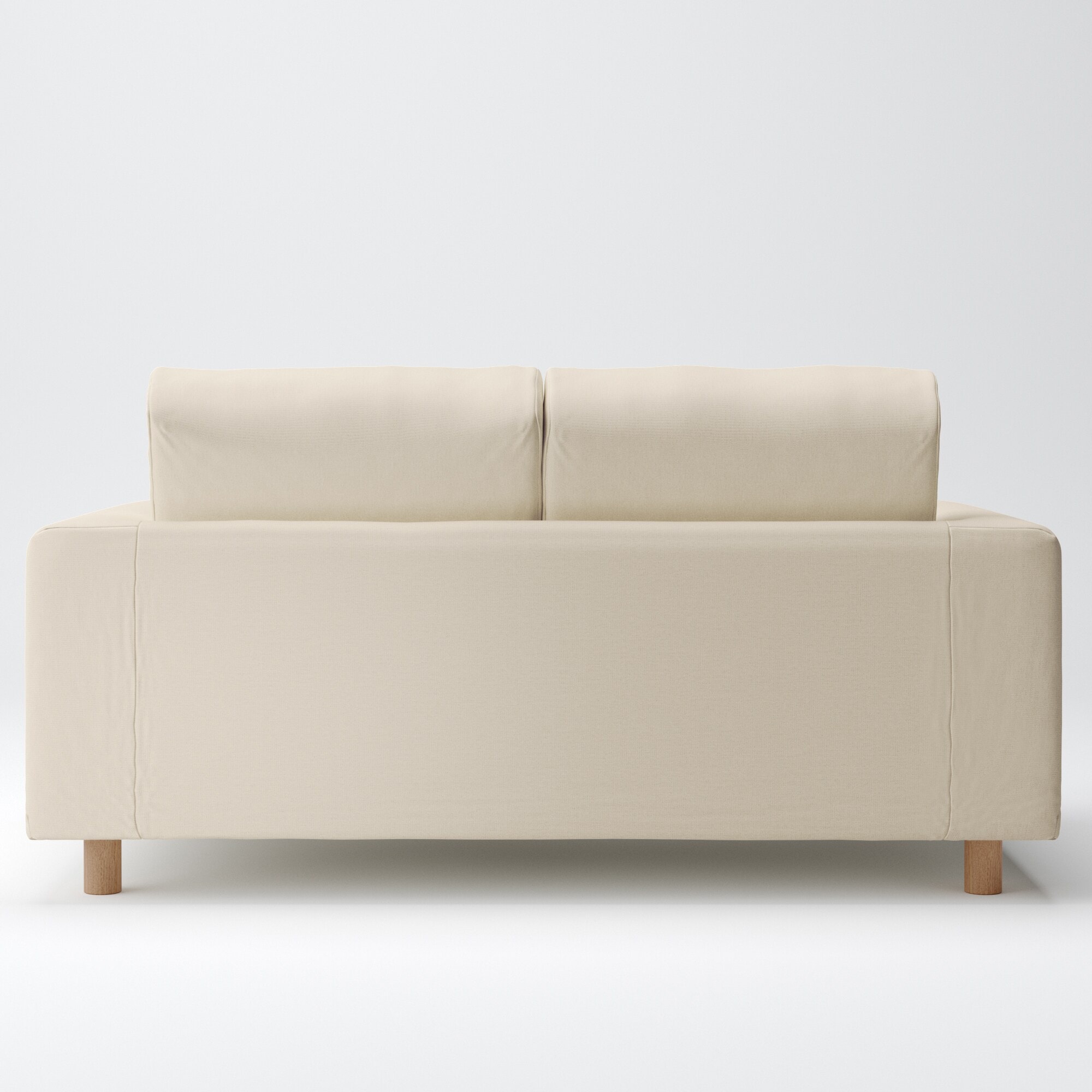 MUJIウレタンポケットコイルソファ 3S 脚セット洗いざらしの綿帆布 ブラウン ウレタンポケットコイルソファ 3S カバー 脚セット 洗いざらしの綿