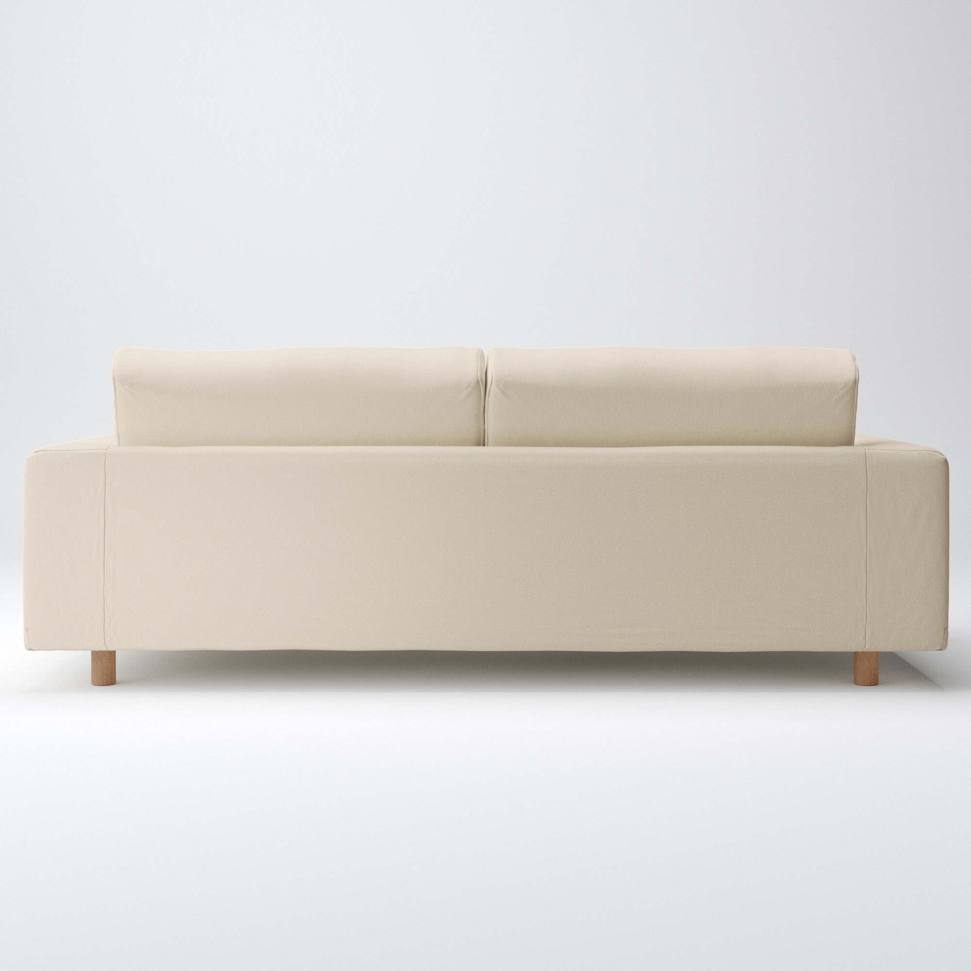 ウレタンポケットコイルソファ 3S カバー 脚セット 綿麻バスケット織