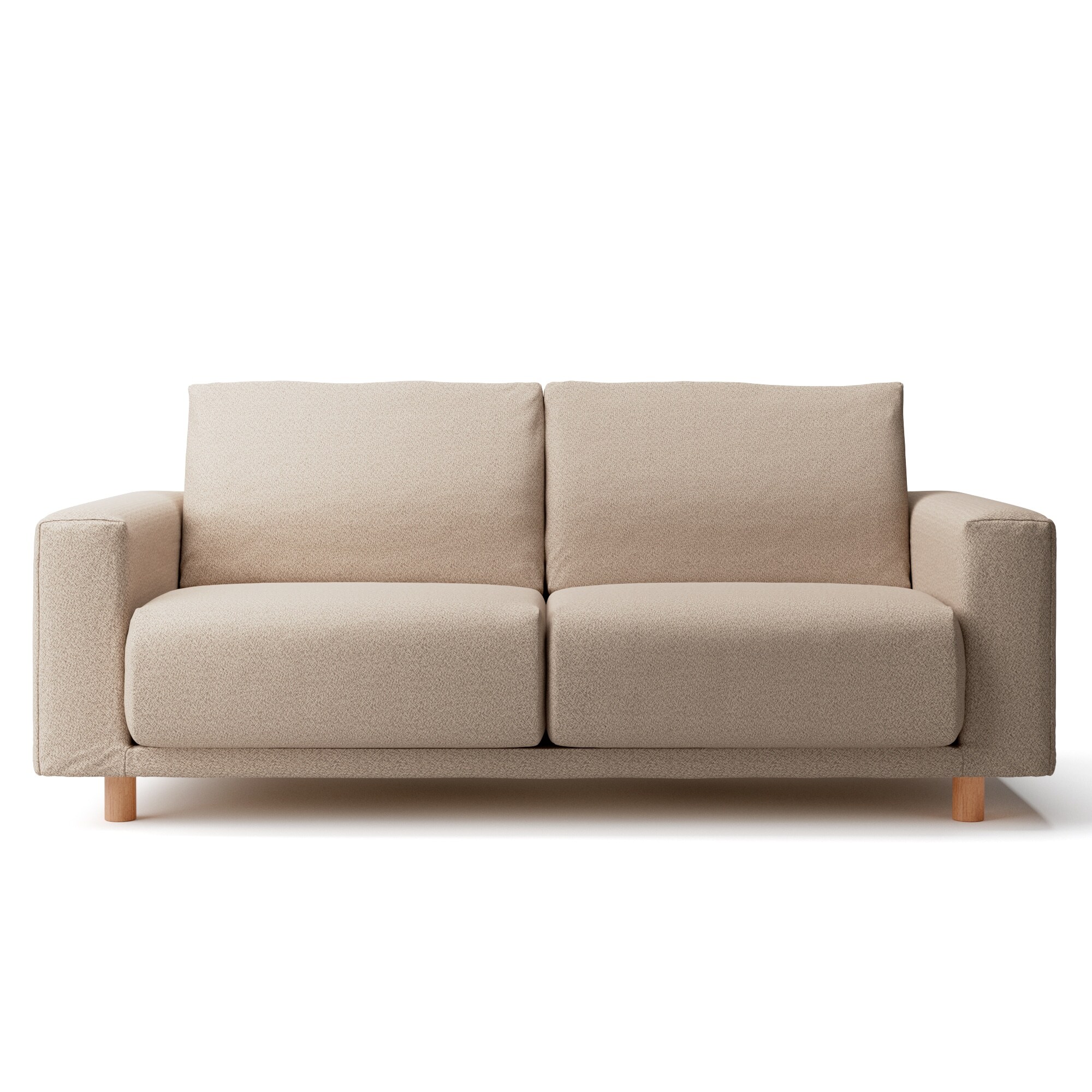 無印良品 ソファ本体木製フレームフェザーポケットコイル2.5シーター