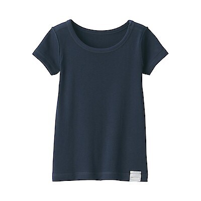 ベビー　フライス編みクルーネック半袖Ｔシャツ（インナー）