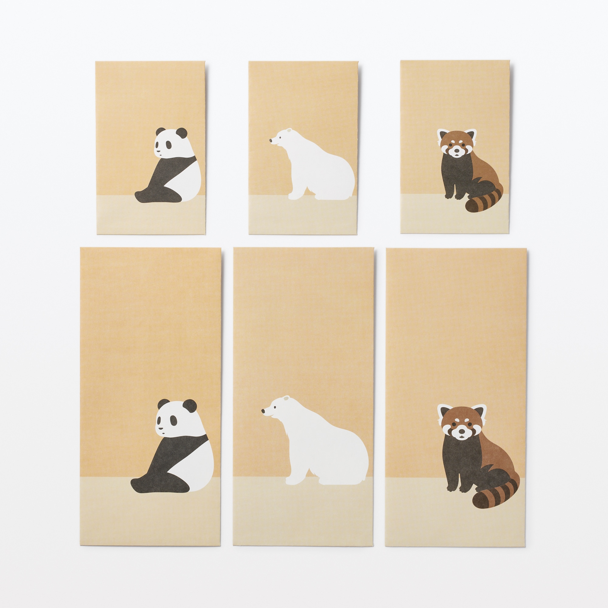 竹紙ぽち袋　レッサーパンダ