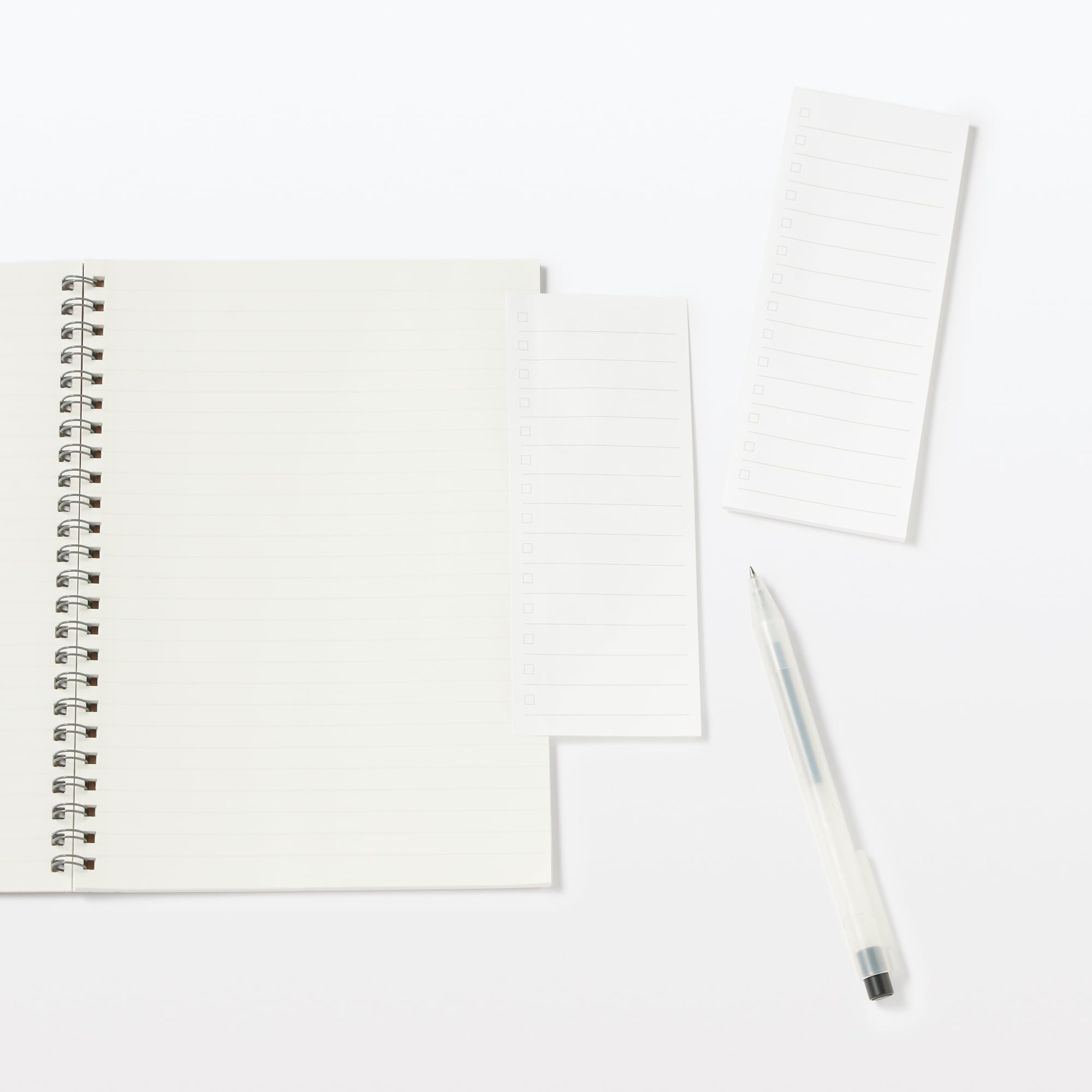 端にも貼れるチェックリスト付箋紙