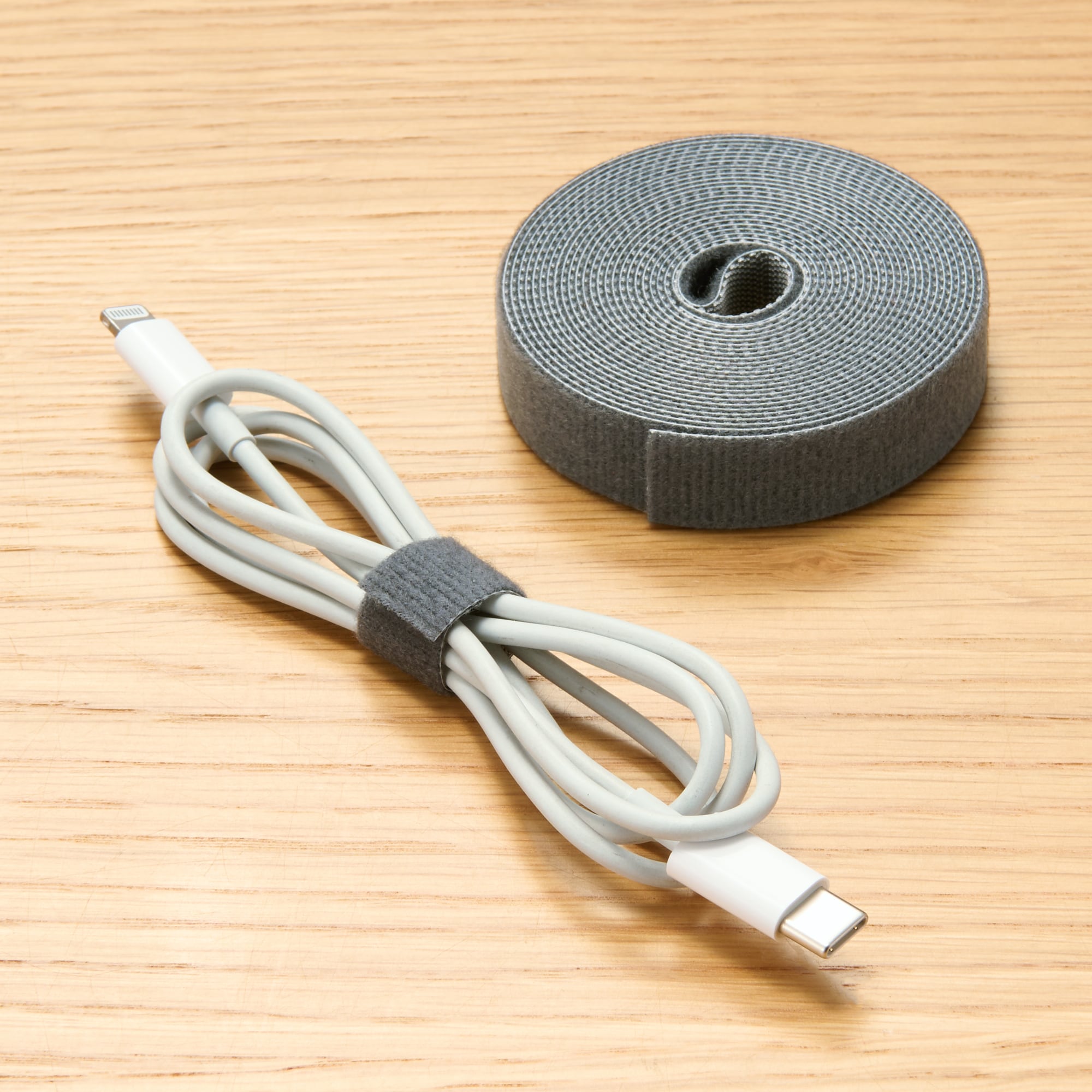 ミシン目入り結束テープ　ダークグレー