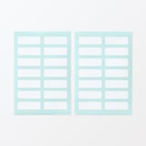 布にも貼れるラベルシール・ノンアイロンタイプ・１片／３０×１０ｍｍ