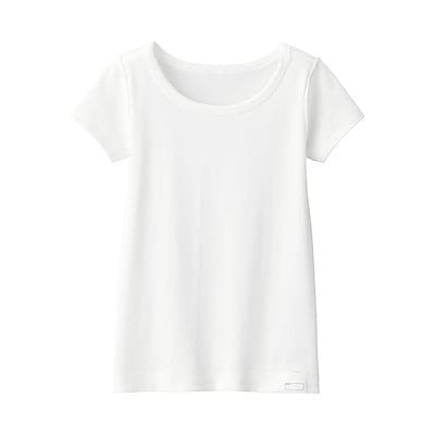 ベビー　フライス編みクルーネック半袖Ｔシャツ【インナー】