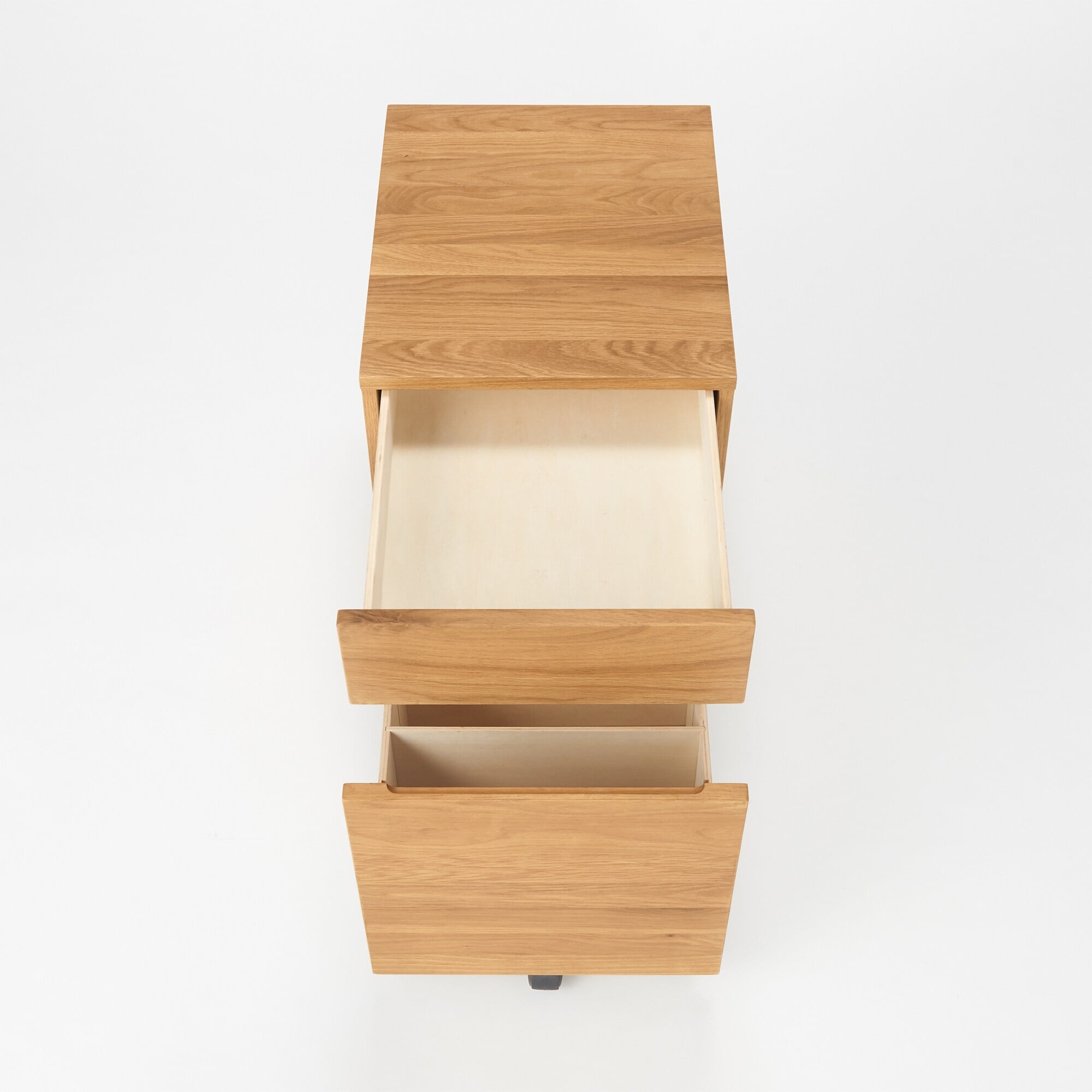 木製デスク　キャビネット　上置きセット