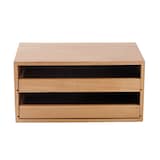 木製トレー収納２段引出し