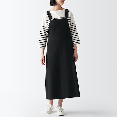 縦横ストレッチチノサロペットスカート | 無印良品