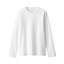スムース編みクルーネック長袖Ｔシャツ