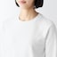 スムース編みクルーネック長袖Ｔシャツ