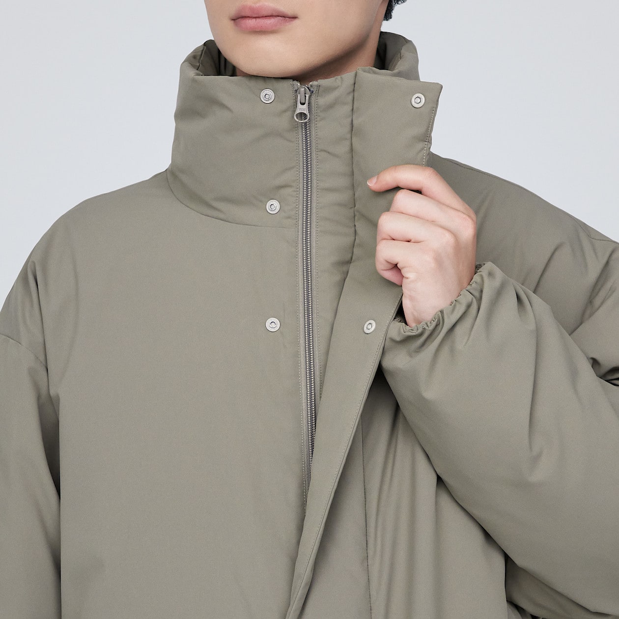 撥水スタンドカラーダウンコート | 無印良品