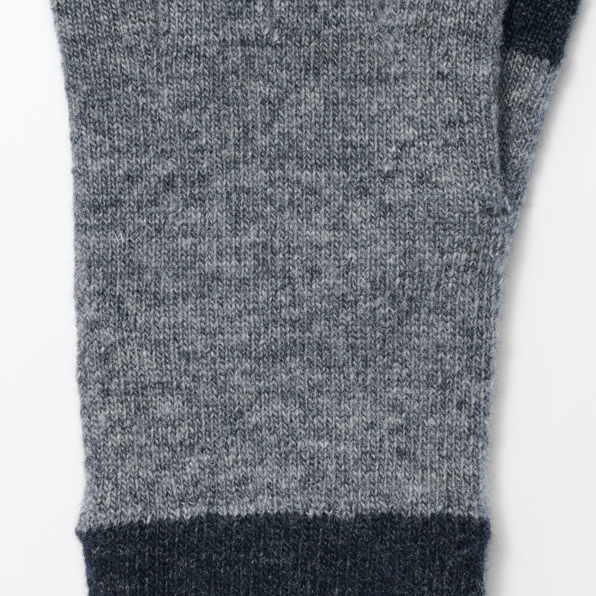 ウール混　裏起毛　　タッチパネル手袋　（配色）