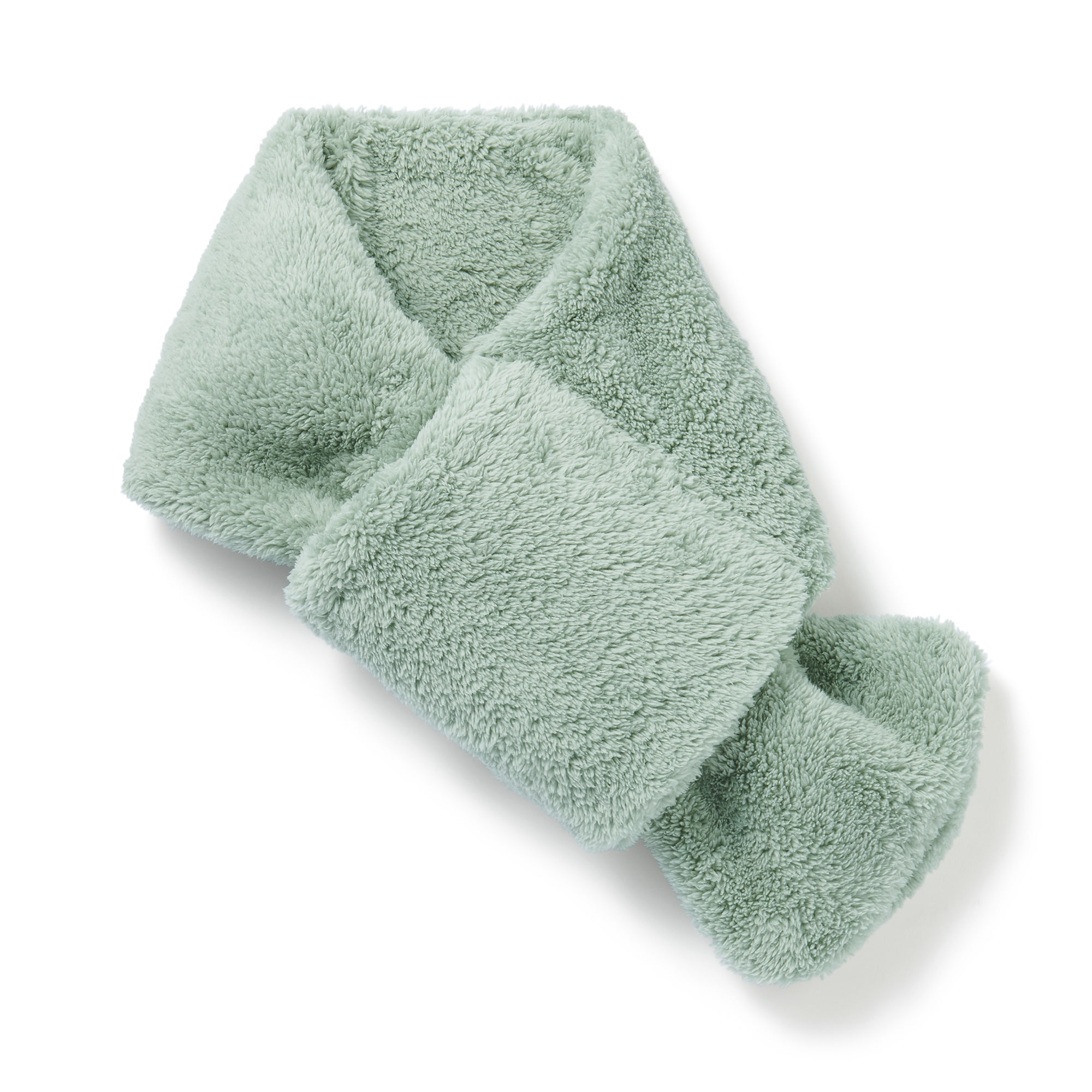 再生ポリエステル　ボア　ポケッタブル　マフラー　