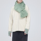 再生ポリエステル　ボア　ポケッタブル　マフラー　