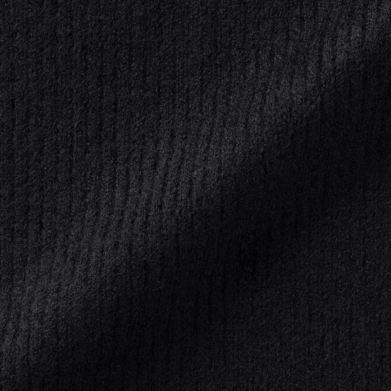 再生ポリエステル混　リブ編み　マフラー　