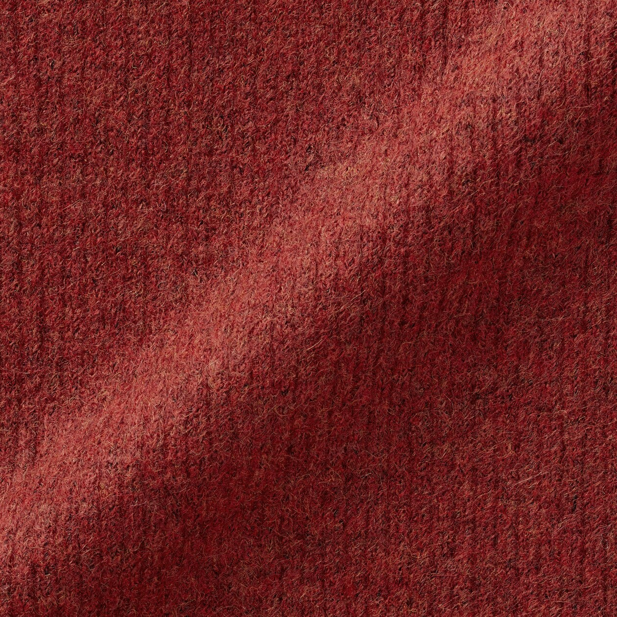 再生ポリエステル混　リブ編み　マフラー　