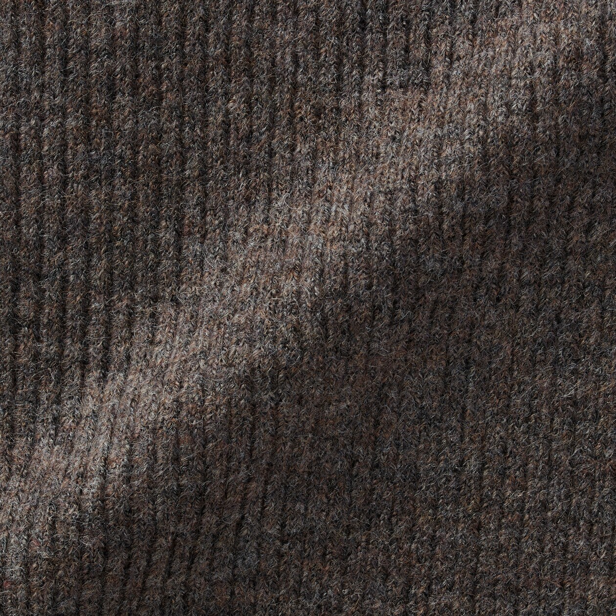 再生ポリエステル混　リブ編み　マフラー　