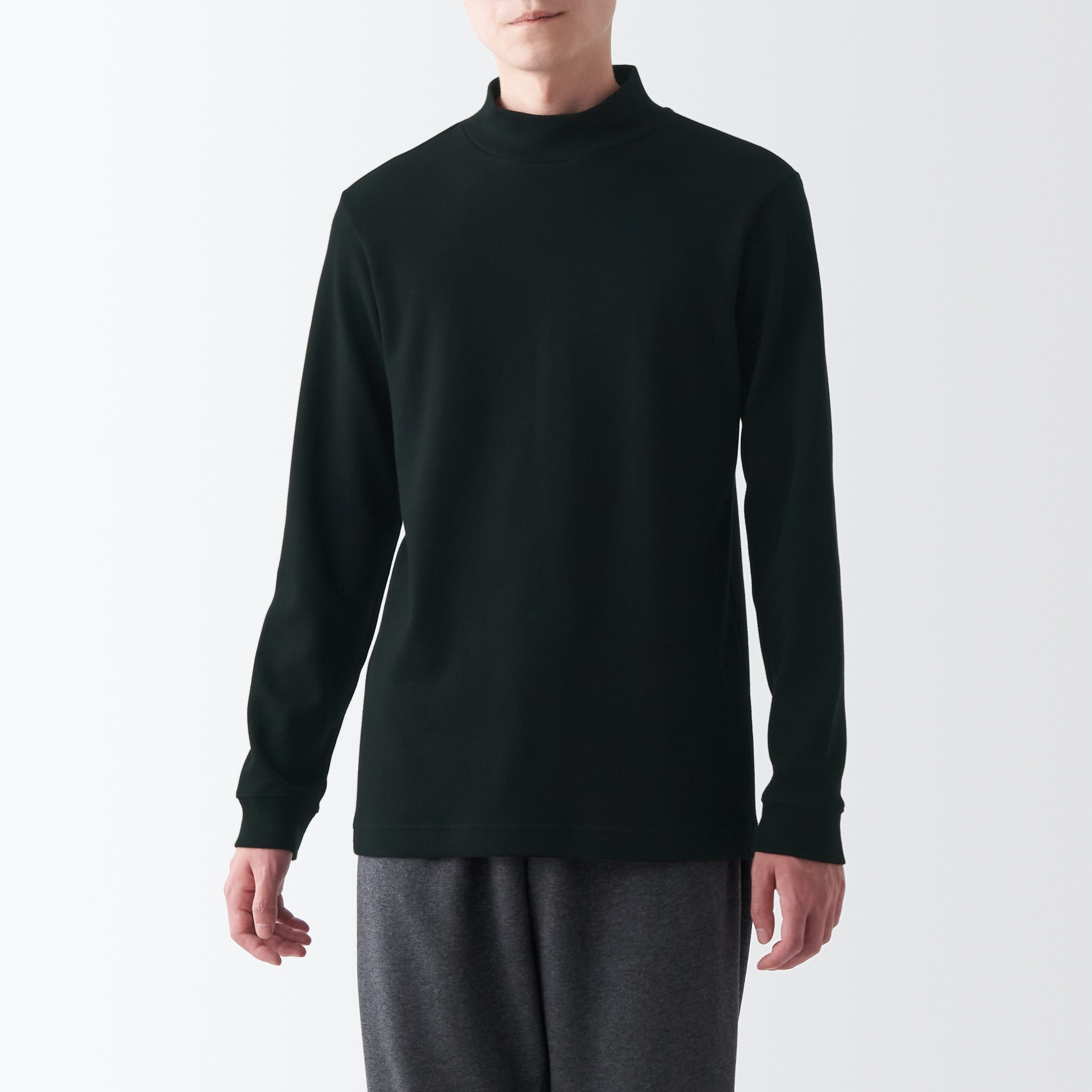 無印良品 ハイネック長袖Tシャツ ゆるかっ