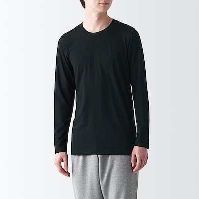 あったか綿　クルーネック長袖Ｔシャツ（2023年仕様）