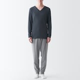 あったか綿　Ｖネック長袖Ｔシャツ（２０２３年仕様）
