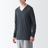 あったか綿　Ｖネック長袖Ｔシャツ（２０２３年仕様）