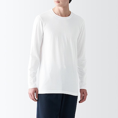あったか綿　クルーネック長袖Ｔシャツ（2023年仕様）