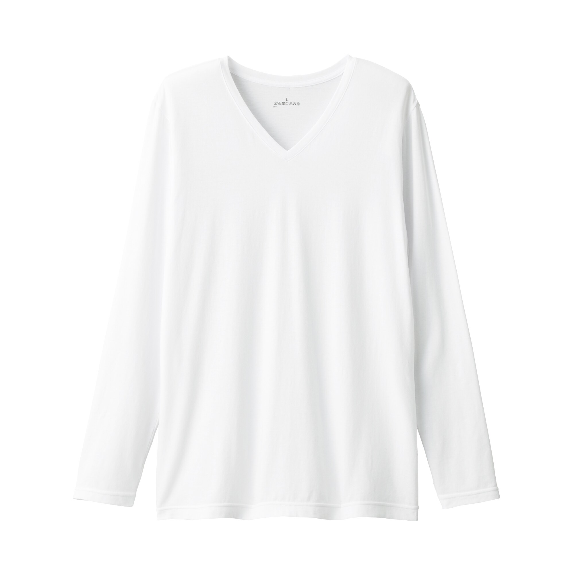 あったか綿　Ｖネック長袖Ｔシャツ（２０２３年仕様）