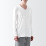 あったか綿　Ｖネック長袖Ｔシャツ（２０２３年仕様）