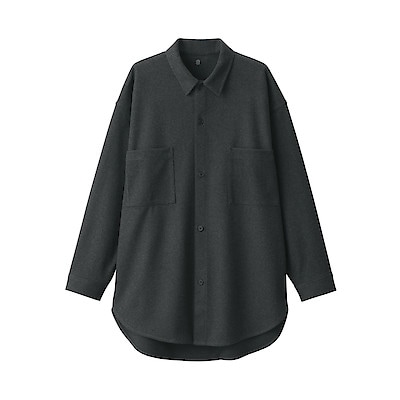 ストレッチ起毛長袖シャツ