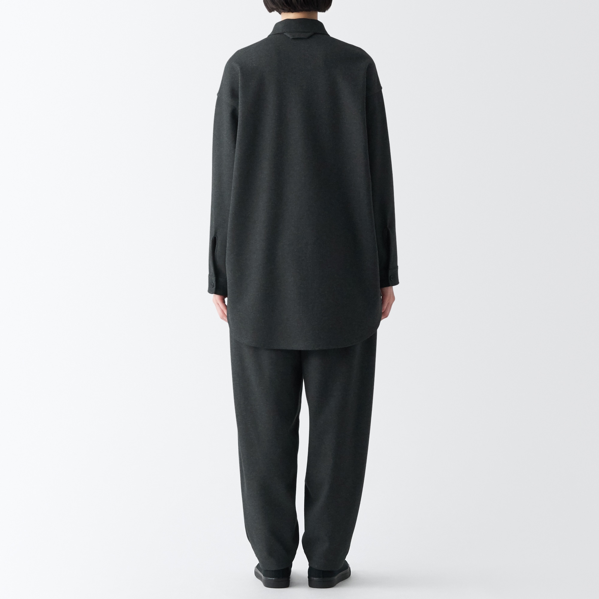 ストレッチ起毛長袖シャツ