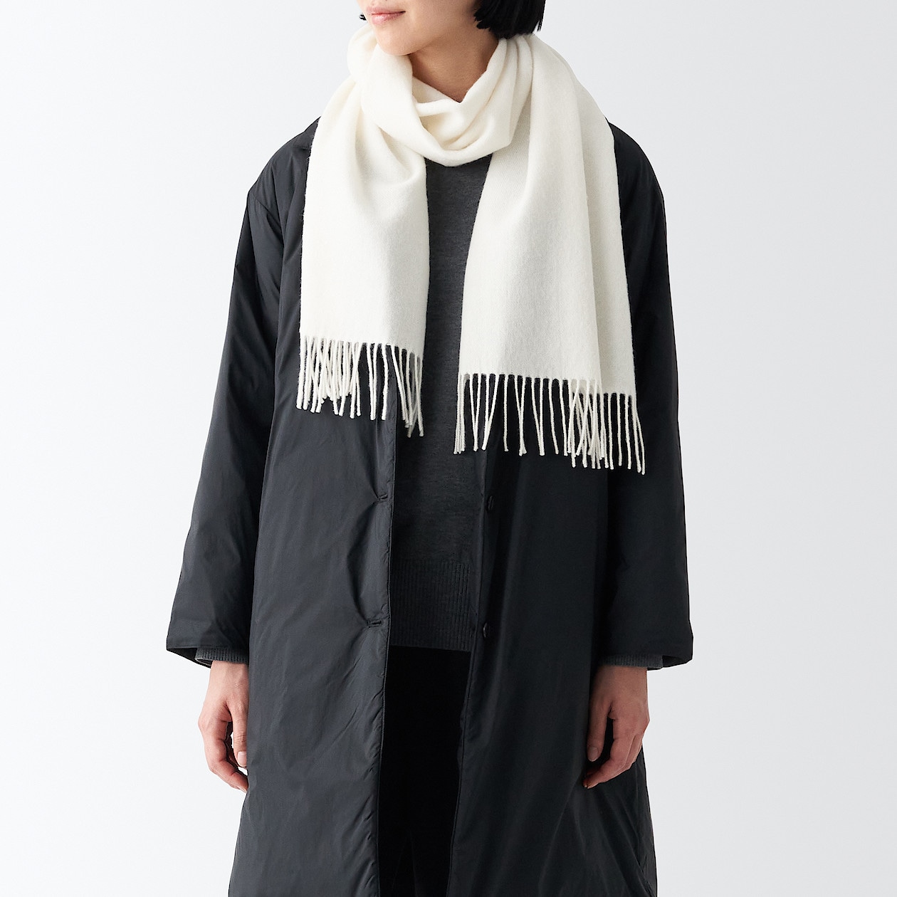 【Yohji Yamamoto/正規品】ウールマフラー